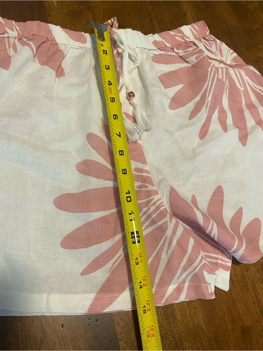 Women's White and Blush Floral Short Set